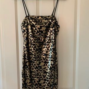 Spaghetti strap sequin dress